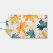 Étiquettes-cadeau Feuilles d'érable Merci repas de brunch de Thanksg (Dos Horizontal)