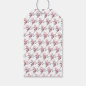 Étiquettes-cadeau Feuilles papillons, Baby shower élégant (Dos)