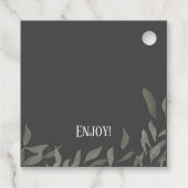 Étiquettes Cadeau Feuilles Simples Modernité Amusement Inspirant Ten (Dos)