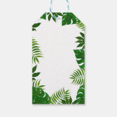 Étiquettes-cadeau Feuilles tropicaux | MERCI MARIAGE (Dos)