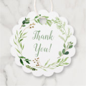 Étiquettes Cadeau Feuilles vertes Douces Première Sainte Communion F (Dos)