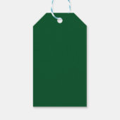 Étiquettes-cadeau Feuilles verts (Dos)