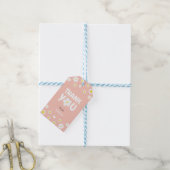 Étiquettes-cadeau Févor d'anniversaire de script de marguerite migno (Avec de laficelle)