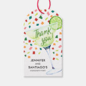 Étiquettes-cadeau Fiesta Couples Fiançailles Merci (Devant)