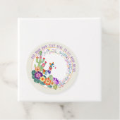 Étiquettes Cadeau FIESTA Fleurs de Cactus de Lama (En situation)