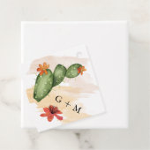 Étiquettes Cadeau Fiesta | Réception de mariage à l'aquarelle (En situation)