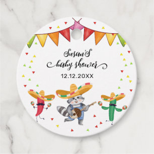 Étiquettes Cadeau Fiesta Taco 'Bout A Baby Cactus Baby shower animal