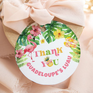 Étiquettes Cadeau Fille aloha été Luau tropical fête d'anniversaire