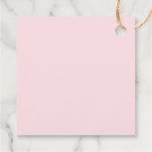 Étiquettes Cadeau Fille Baby shower de la ceinture rose (Dos)