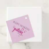 Étiquettes Cadeau Fille Baby shower rose bébé faire potion (En situation)