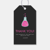 Étiquettes-cadeau Fille de science (Dos)