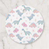 Étiquettes Cadeau Fille Dinosaure Anniversaire Stomper par (Dos)