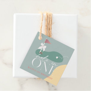 Étiquettes Cadeau Fille du parcours de golf Hole in One 1er annivers