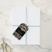 Étiquettes-cadeau Fille Elegant, Bow, Empreinte de léopard, Prix de  (Avec de laficelle)