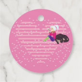 Étiquettes Cadeau Fille Être amoureuse (Dos)