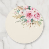 Étiquettes Cadeau Fille Fleur sauvage 1er anniversaire (Dos)