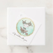 Étiquettes Cadeau Fille Louveuse de Fils Whimsical (En situation)