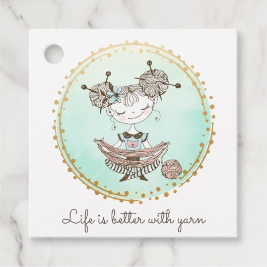 Étiquettes Cadeau Fille Louveuse de Fils Whimsical (Devant)