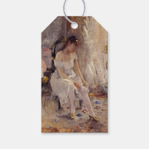 Étiquettes-cadeau Fille mettant ses bas (par Berthe Morisot)