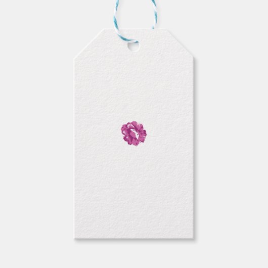 Étiquettes-cadeau Fille, Pale Megenta, Santé Royale (Devant)