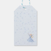 Étiquettes-cadeau Fille princesse enchantée Flocon de neige Noël (Dos)