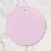 Étiquettes Cadeau Fille Rose Bow 1er anniversaire (Dos)