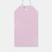 Étiquettes-cadeau Fille Rose Bow 1er anniversaire (Dos)