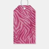 Étiquettes-cadeau Fille rose Poster de animal Zebra (Dos)