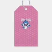 Étiquettes-cadeau Filles BÉBÉ SHARK Douche Doo mignonne rose Customi (Dos)