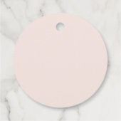 Étiquettes Cadeau Filles Blush Foi Florale Plantes les graines Baptê (Dos)