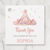 Étiquettes Cadeau Filles Carré de fête d'anniversaire (Devant)