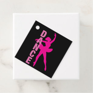 Étiquettes Cadeau Filles Hot rose Ballerina Danse