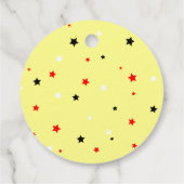 Étiquettes Cadeau Filles Softball Anniversaire Fête ronde (Dos)