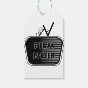 Étiquettes-cadeau Film Noir