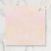 Étiquettes Cadeau Fine Lines Gold Abstrait Mariage V1 Blush ID867 (Dos)