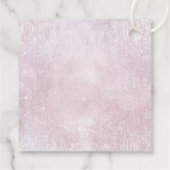 Étiquettes Cadeau Fine Lines Gold Abstrait Mariage V1 Mauve ID867 (Dos)