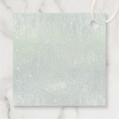 Étiquettes Cadeau Fine Lines Gold Abstrait Mariage V1 Sage ID867 (Dos)