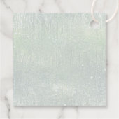 Étiquettes Cadeau Fine Lines Gold Abstrait Mariage V2 Sage ID867 (Dos)