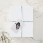 Étiquettes-cadeau finition regard fixe (Avec de laficelle)