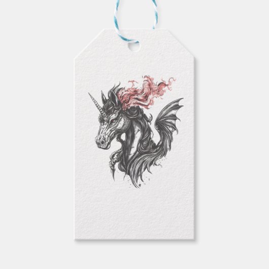 Étiquettes-cadeau Fire Dragon Unicorn Hybrid (1) (Devant)