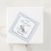 Étiquettes Cadeau First Rodeo 1st Birthday Blue Western (En situation)