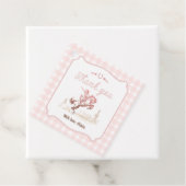 Étiquettes Cadeau First Rodeo 1st Birthday Pink Western (En situation)