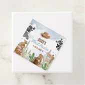 Étiquettes Cadeau First Rodeo 1st Birthday Rustic Wild West (En situation)