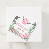 Étiquettes Cadeau First Rodeo Boho Wild West (En situation)