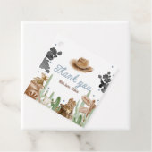 Étiquettes Cadeau First Rodeo Rustic Wild West (En situation)