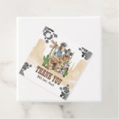 Étiquettes Cadeau First Rodeo Wild West Thank You (En situation)