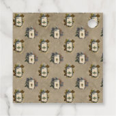 Étiquettes Cadeau Flacon à potion floral gothique antique (Dos)