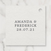 Étiquettes Cadeau Flacon de potion noir et or monogrammé (Dos)