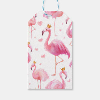 Étiquettes-cadeau Flamant Couronné – Luxe Île Vibes
