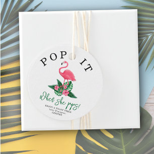 Étiquettes Cadeau Flamant rose - Faites-la éclater ! Quand elle écla
